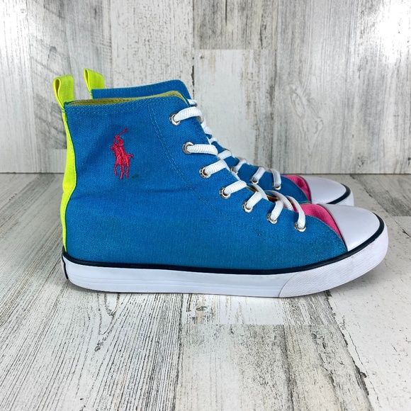 Polo Ralph Lauren Other - POLO MULTICOLOR NEON HI TOP SNEAKERS